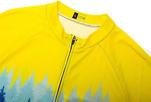 MOXILYN Men's Quick-Dry Cycling Jersey Set Road Bike Bicycle Shirt + Bib Pants with 9D Gel Padded MTB Riding Clothing kit