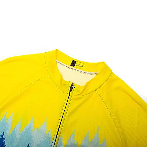 MOXILYN Men's Quick-Dry Cycling Jersey Set Road Bike Bicycle Shirt + Bib Pants with 9D Gel Padded MTB Riding Clothing kit