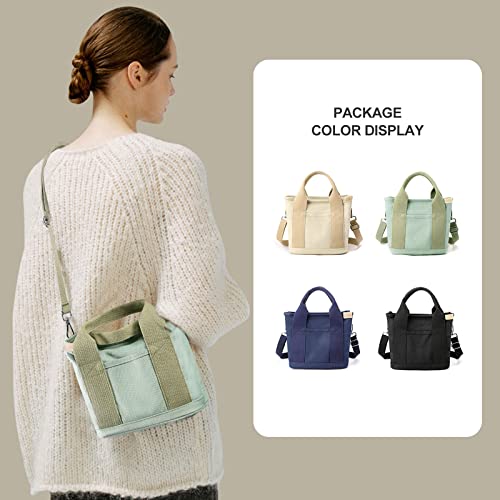 Yaopeing Small Canvas Tote Bag,Mini Stylish Satchel Bag,Fashion Tote Handbag Hobo Bag Shoulder Bag Crossbody Bags For Women,Green #TOP3