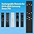 Rechargeable TV Remote for Samsung Smart TVs, Replacement for All 2019-2025 Samsung TV Remote Control with Voice Control. USB-C Fast Charging. Solar Charging. 2-Year Warranty.