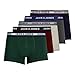 Produktbild JACK & JONES Herren Unterhosen Shorts Boxershorts Trunks 5er Pack, Farbe:Mehrfarbig, Wäschegröße:L, Artikel:-DGM/sea Moss/Port Royale/Navy Blazer/LGM