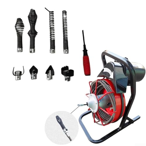 Manganese Lot de 9 têtes de coupe en acier pour déboucheur de canalisations Compatible avec Ridgid C8 Déboucheur de canalisations Câble serpent 5/8" (16 mm) Noir Rouge