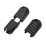 30pcs Zipper Pulls Cord Stopper End Lock Zip Clips Rope Buckle Paracord Black