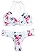 Women Floral Printe Swimsuit Summer Beach Bathing Suits Push Up Brazilian Suit, M/US 4-6