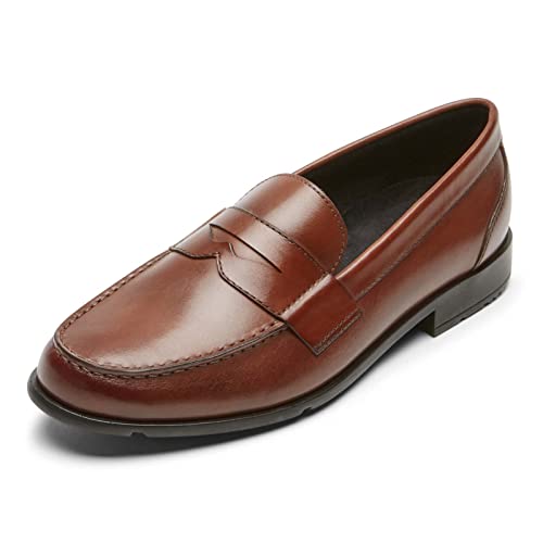 Rockport Men's Keaton Penny Loafer, British Tan, 14