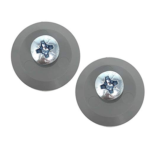 DIWARO.® Rolladenstopper Set | 20 mm | Farbe grau | mit Verschlusskappe und Schraube | Material Kunststoff | für Endleiste, Endschiene