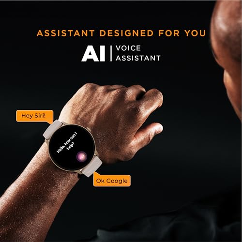 Image of Gizfit 984 Orbit Z Smartwatch with 1.39 inch Round Display, Hindi Language Support, Multi Sports Mode, Heart Rate Monitor, Custom Watch Faces, Zinc Alloy Body - Upto 2 Days Battery Life (Rose Gold)