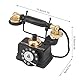 Fockety Europäisches Vintage-Telefon, antikes Bürotelefon, Bürotelefon mit antikem Zifferblatt, dekoratives Bürotelefon für Zuhause und