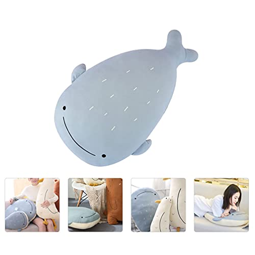 WINOMO Baleia de Pelúcia Stuffed Animal Fofo Abraçando Travesseiros Almofada Do Sofá de Pelúcia Bone