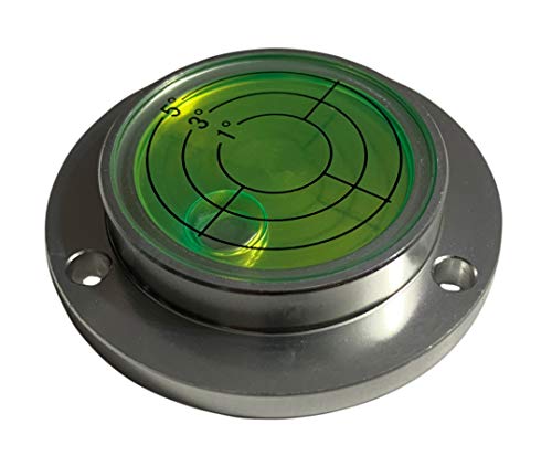 Niveau à bulle rond aluminium argent pour aménagement maison