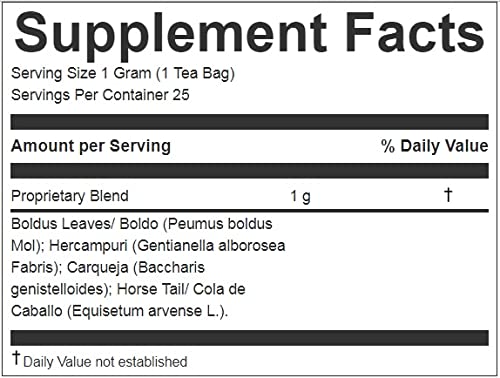 Miniatura 3 de Hanan Peruvian Secrets Higasan Herbal Tea  Limpiador de hígado 100% natural  25 bolsas de té  Ayuda naturalmente a limpiar el hígado y mantener