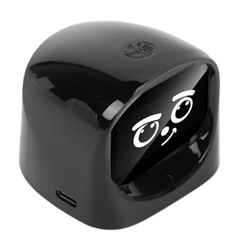 OPPWONG AI Desk Robot Companion, Funny Intelligent Interactive Emotional Expression Electronic AI Dashboard Robot Pet, Car Dashboard Decoration, Ideal for Adults Kids Home Office Car (Black) - Image 2