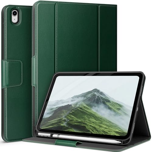 Coque iPad 10e génération avec fente stylet et pochette de rangement multi-angle