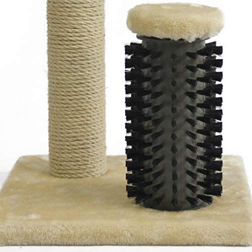 Miniatura 5 de Amazon Basics Rascador Para Gatos Con Cepillo, 30.9 X 30.9 X 42 Cm Para Gatitos, Beis