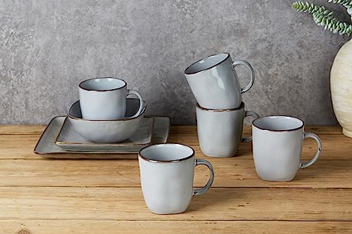 Famiware Coffee Mugs Set Of 4, Ocean Square 13Oz Coffee Cup Set With Handle For Cocoa thumb #2