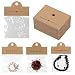 Bremorou 100 Pcs Bracelet Packaging Earring Display Cards With Bags Jewelry Display Bags For Selling Small Business Clear Supplies Key Chains Earrings Necklaces Pouches 3.9 × 3.1 Inches