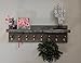 DistressedMeNot Coat Rack with Shelf (Choose your Length) Towel Rack Entryway Organizer Wall Mounted Hooks