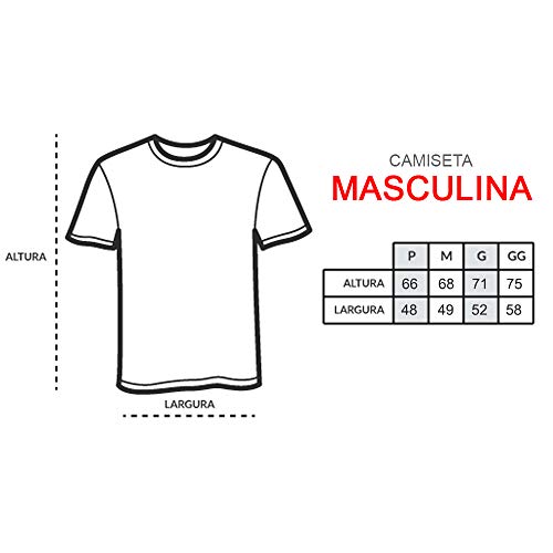 Kit com 5 Camisetas Básicas Masculina Algodão T-Shirt Tee (Colors, GG)
