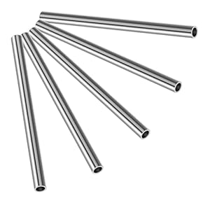 KWOKWEI 10mm Edelstahlrohr 5 Stück