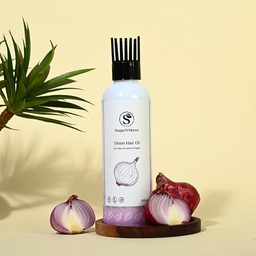 Image of Onion Oil for Hair Care Routine | Nourishing Scalp for Hair Strength & Healthy-Looking Growth | Helps Smooth Texture & Reduce Dryness | Lightweight Oil for Massage & Deep Conditioning