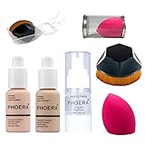 * Altamente corrector hidratante y de larga duración *: Edificable y difuminable, suaviza los poros y las imperfecciones para dar un aspecto con aerógrafo y una tez clara. Contiene una composición reparadora blanqueadora e hidratante, que cubre las líneas finas y las arrugas para una cobertura hermosa y radiante. Y no se arrugará, agrietará ni se asentará en líneas.