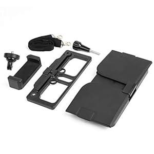 GLASSNOBLE Stand Bracket,1 Set Afstandsbediening Mount Telefoon Beugel Zonnekap Zonnescherm voor D-JI Mavic Air 2 Zwart