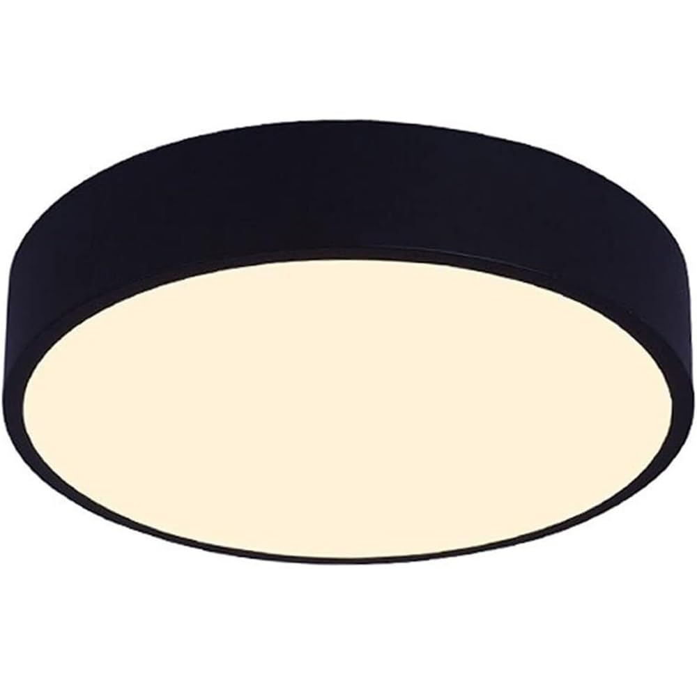Plafonnier noir moderne minimaliste rond et discret de haute qualité