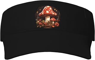 Edible and Poisonous Mushrooms 2 Ultimate Sun Protection Sunscreen Visor Cap Black