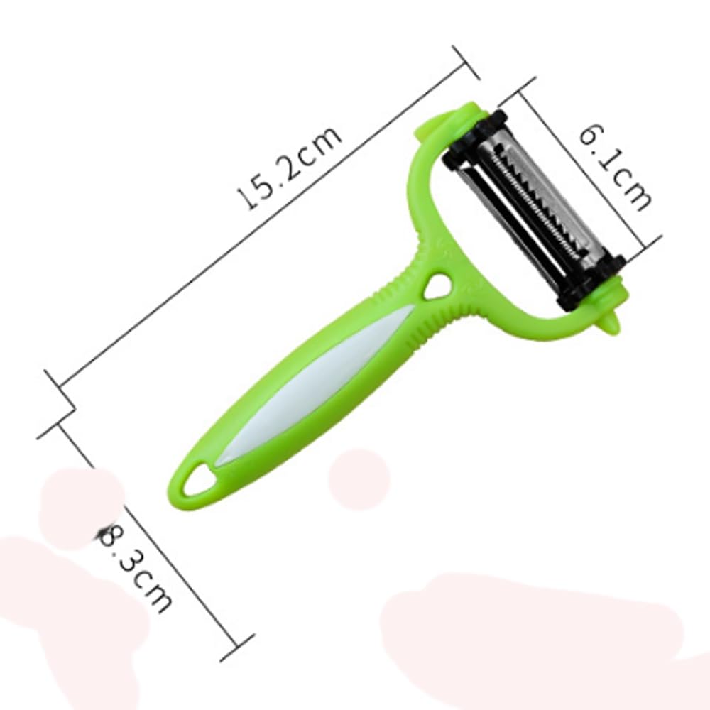 Peeler Multifunctional Rotating Vegetable Peeler Cutting Loofah Grater Kitchen Gadgets Kitchen Accessories(A)