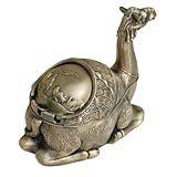 Capacité : grâce à sa capacité, ce cendrier convient parfaitement aux tables basses des salons et autres pièces, et peut accueillir confortablement plusieurs personnes. cendrier en métal pour fumeurs, élégant cendrier vintage