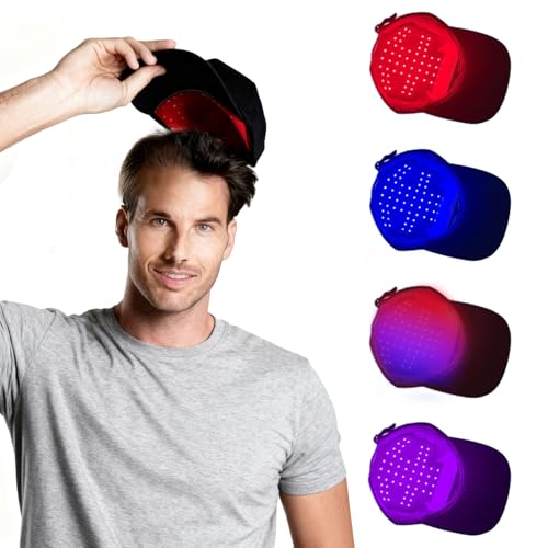 Red Light - 108 LED - Capuchon de croissance des cheveux - Pour la croissance des cheveux et contre la chute des cheveux - 460/660/850 nm - 4 modes (noir (108...