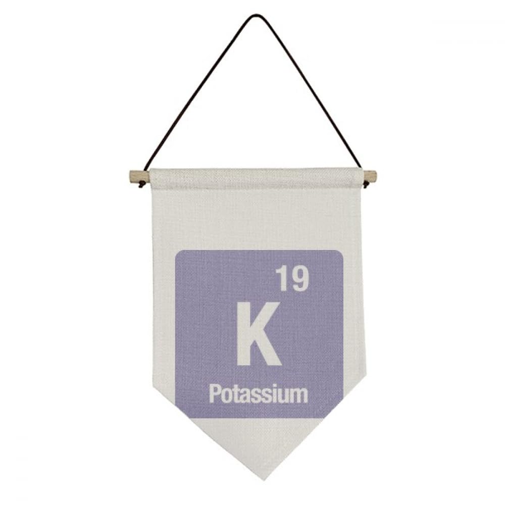Drapeau en toile K Potassium décoration murale chimie pour salon