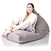 Aiire Funda de Puff Gamer Moderno - Puf Gigante sin Relleno para Decoracion Habitacion Adolescente - Puffs Infantiles - Bean Bag Chair de Salon Gris