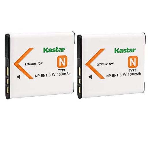 Kastar Battery (2-Pack) Replacement for Sony NP-BN1 DSC-TX20 DSC-TX30 DSC-W530 DSC-W570 DSC-W650 DSC-W800 DSC-W830 DSC-W560 DSC-T99 DSC-TX5 DSC-W320