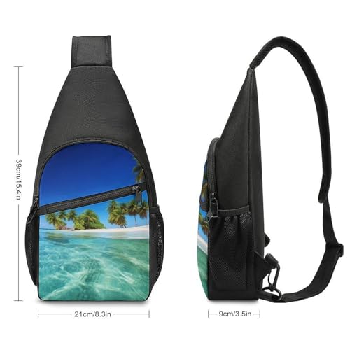Mochila tipo bandolera deportiva para senderismo y uso casual miniatura 2