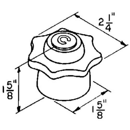 Danco St-43H Faucet Handle, For Use With American Standard Heritage Faucets, 1-5/8 In Dia X 1-5/8 In H, Metal (88080) #TOP2