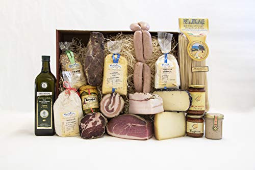 Caja de Navidad la cambusa 1 – Salumificio artigianale gombitelli – Colección de Regalos de Navidad 2017 – Toscana Italia