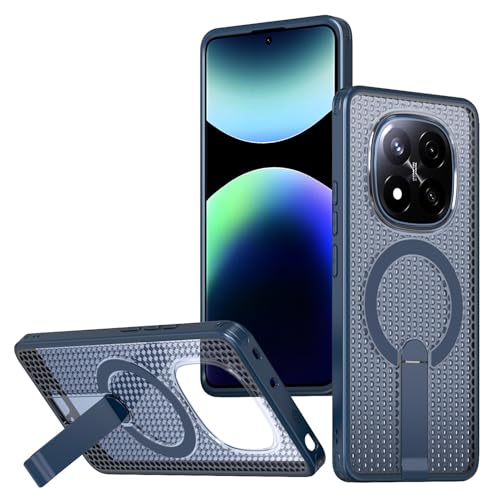 Coque Xiaomi Poco M6 Pro 4G antichoc silicone rigide bleu marine support
