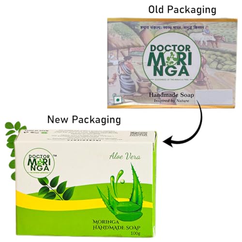 Image of Herbal Handmade Bathing Soap 100gm (4 Piece) | Aloevera Soap for Deep Cleansing | Removes Dirt & Impurities | No Mineral Oils | Suitable for All Skin Types