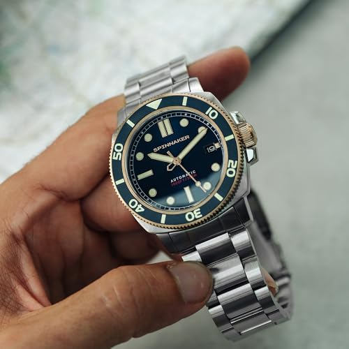 Image of Spinnaker Men's 42mm Hull Diver Automatic Watch with Solid Stainless Steel Bracelet SP-5088