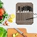 HERSENT Knife Roll,Chef’s Knife Case,Knife Bag,Waxed Canvas Cutlery Knives Holders Protectors,Home Kitchen Cooking Tools And Utensils Wrap Bag Wallet,Multi-Purpose Travel Tool Roll Pouch