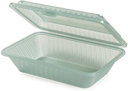 GET EC-11-1-JA-EC Half Size Take-Out Food Container, 9" x 6.5", Jade (Set of 4)