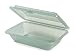 Eco-Takeouts, BPA Free, Green Reusable Plastic to-Go Boxes, Single Entrée, 9"x6.5", Break Resistant, Dishwasher & Microwave Safe, by GET EC-11-1-JA-EC (Pack of 4)