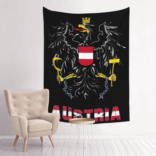 Coat Of Arms Of Austria Austrians Tapestry 29x37 Inch Funny Aesthetic Tapestry Wall Art For Bedroom Living Room Wall Hanging Home Dorm Backdrop Decor