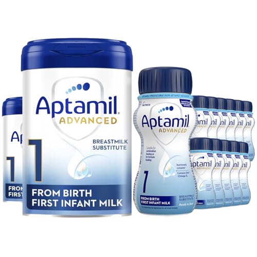 Aptamil Baby Milk IFM Monthly Milks Feeding Bundle - 2 x Advanced IF 800g & 12 x Advanced IF 200ml