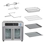 Emeril Lagasse Extra Large French Door Air Fryer Toaster Oven Combo, 24 Cooking Functions and Digital Controls, 7 Accessories Included, Stainless Steel Finish, 26QT Capacity - Image 5