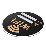 SAFIGLE Letrero Acrílico de Wifi Adhesivo para Baño Recordatorio de Contraseña 15X15 CM para Hogares y Hoteles