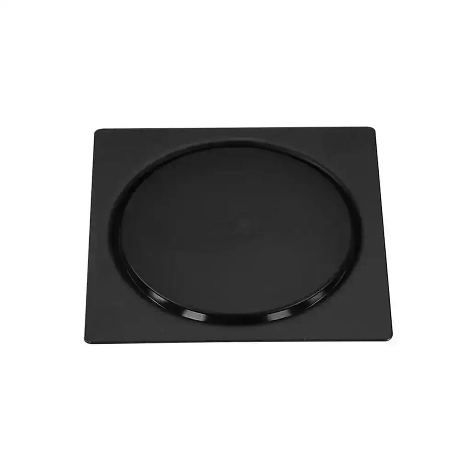 Floor Drains Brass Shower Floor Drain Bathroom Square Floor Drain Strainer Cover Grate Waste(Black-10x10cm)