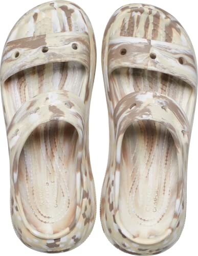 Crocs Unisex Crush, Platform Sandals, Bone/Multi, 9 Us Men #TOP3