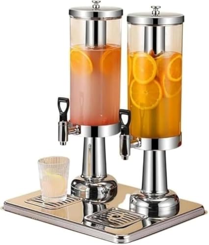 Zxyler ウォータージャグ 蛇口付き 保冷保温機能搭載 業務用・家庭用兼用 ドリンクディスペンサーとして最適 冷水筒・ジュースサーバー・ミルクピッチャーにも活用 節電設計 透明タンク付き 簡単注ぎ機能 ビュッフェ・カフェ・店舗にぴったり